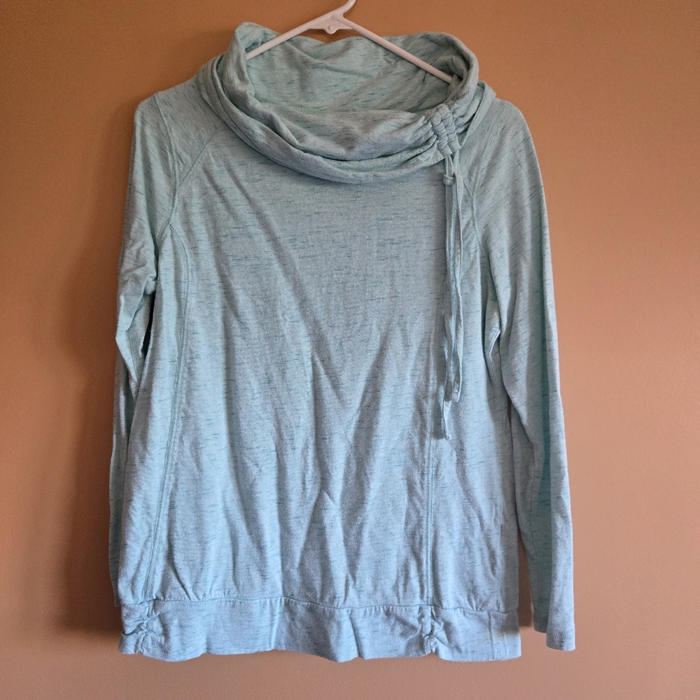 Made for Life Cowl Neck Long Sleeve Top PTP=18.5"